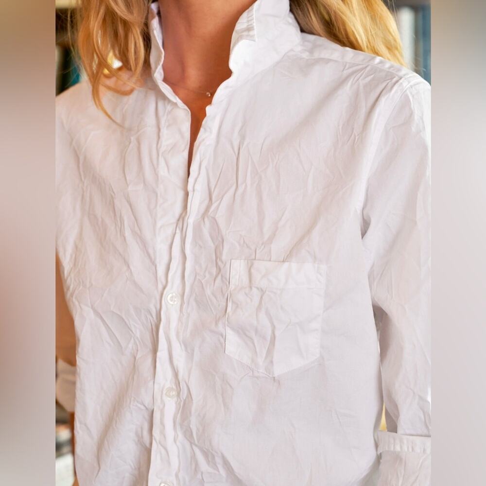 Frank & Eileen Barry Tailored Button-Up Shirt Signature Crinkle - Picture 11 of 12